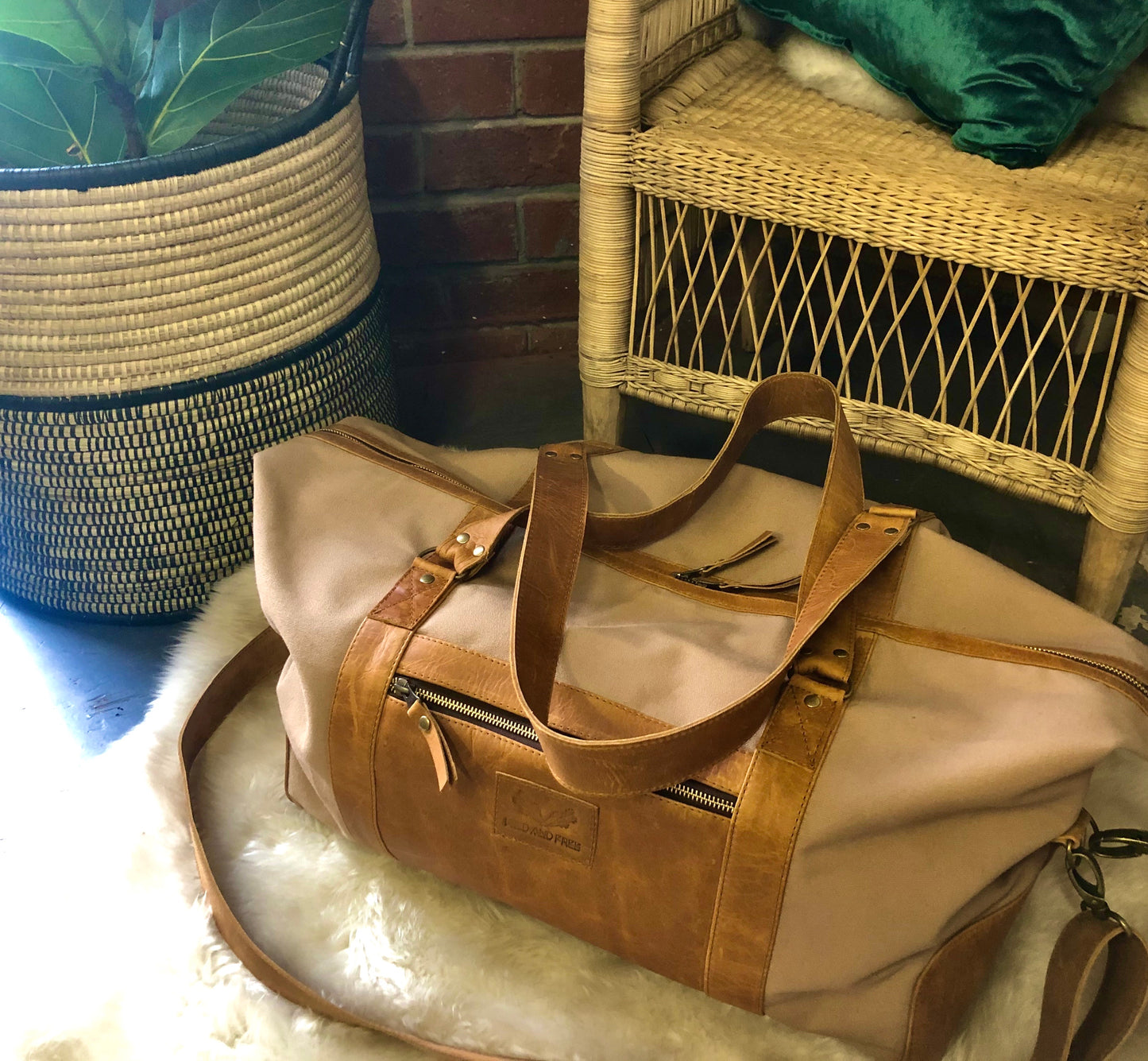 Canvas & Leather Overnighter