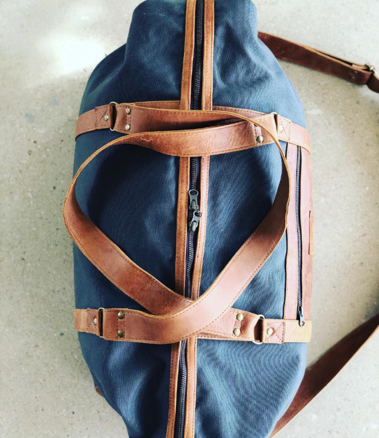 Canvas & Leather Overnighter